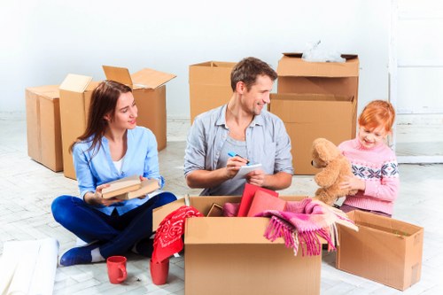 Commercial moving truck service for offices and shops in Kennington