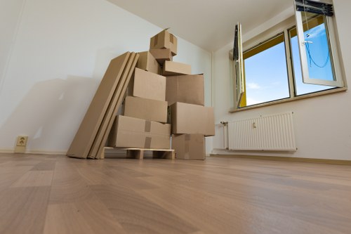 Man and van vehicle ready for a local move in Kennington
