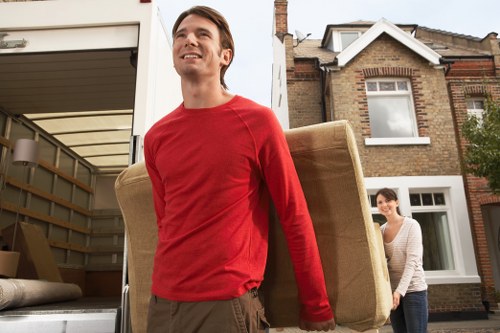 Local removals van ready for a Kennington property move