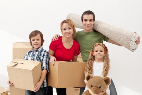 Securely loaded van prepared for safe transport