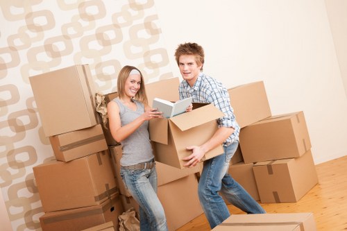 Office furniture and IT equipment prepared for a Kennington move