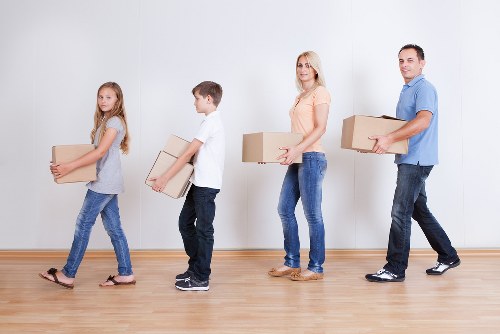 Loading a moving van during a local Kennington house move
